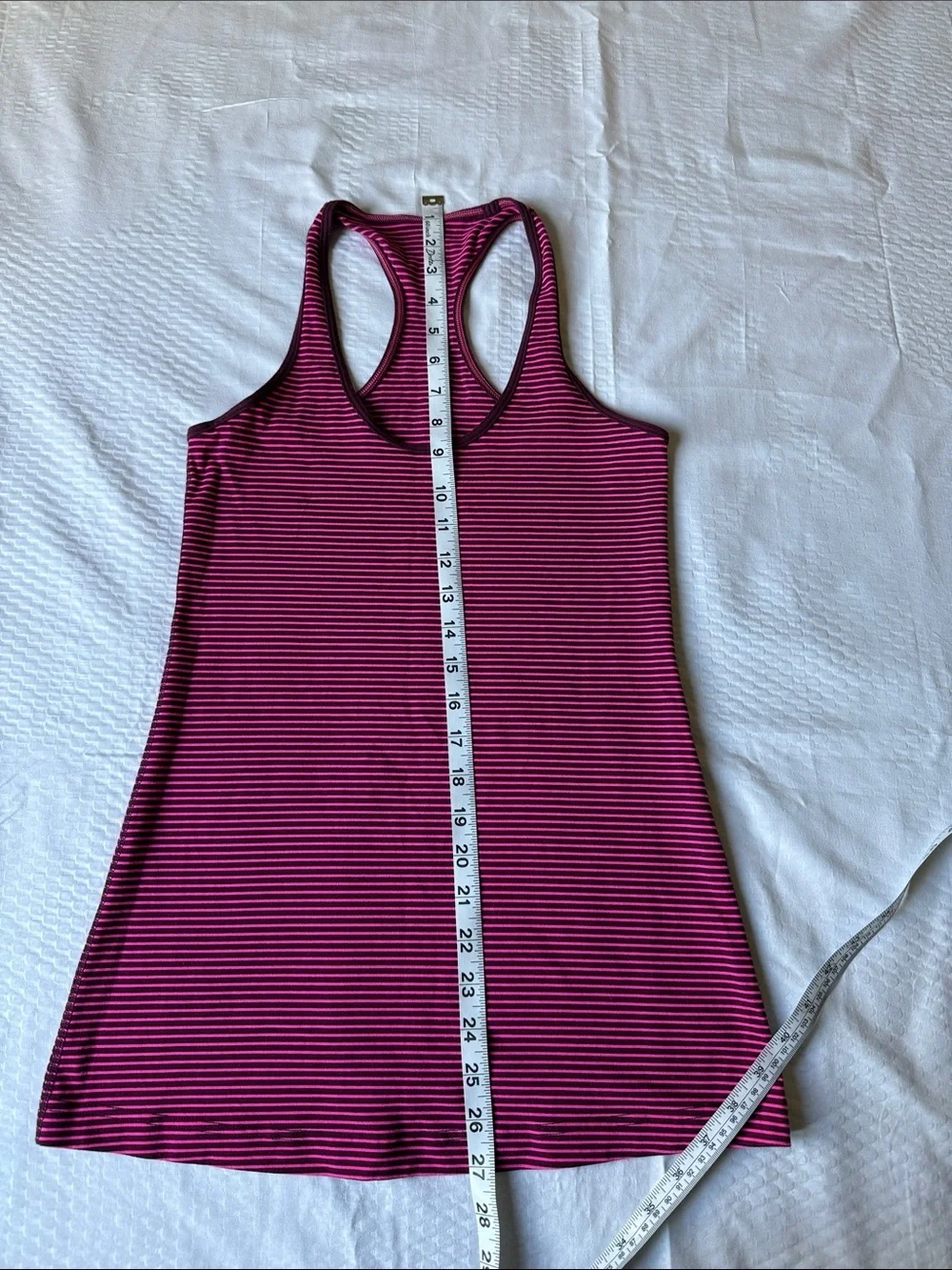 lululemon athletica Purple Striped Racerback Tank